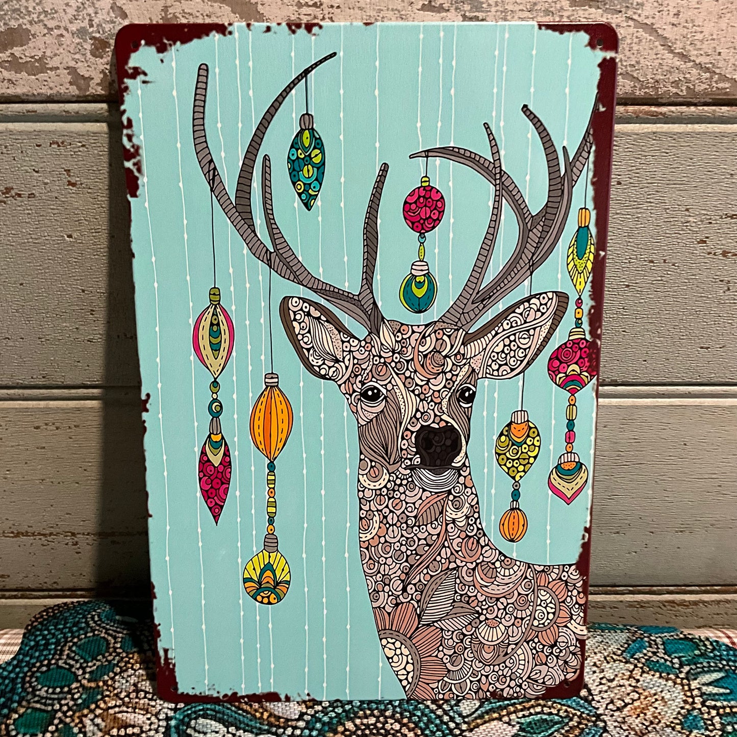 Deer Tin Sign