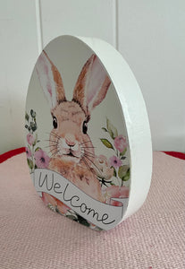 Welcome Egg Plaque