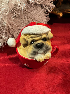 Dog in Red Cup