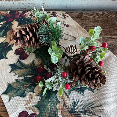 Pinecone with Berries
