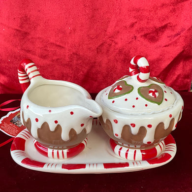 Gingerbread Cream & Sugar Bowl