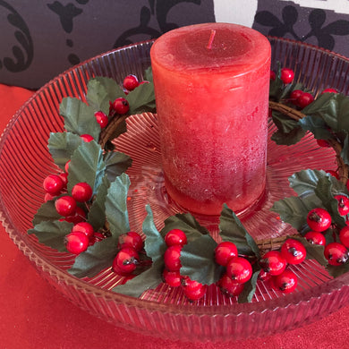 Red Berry Candle Ring