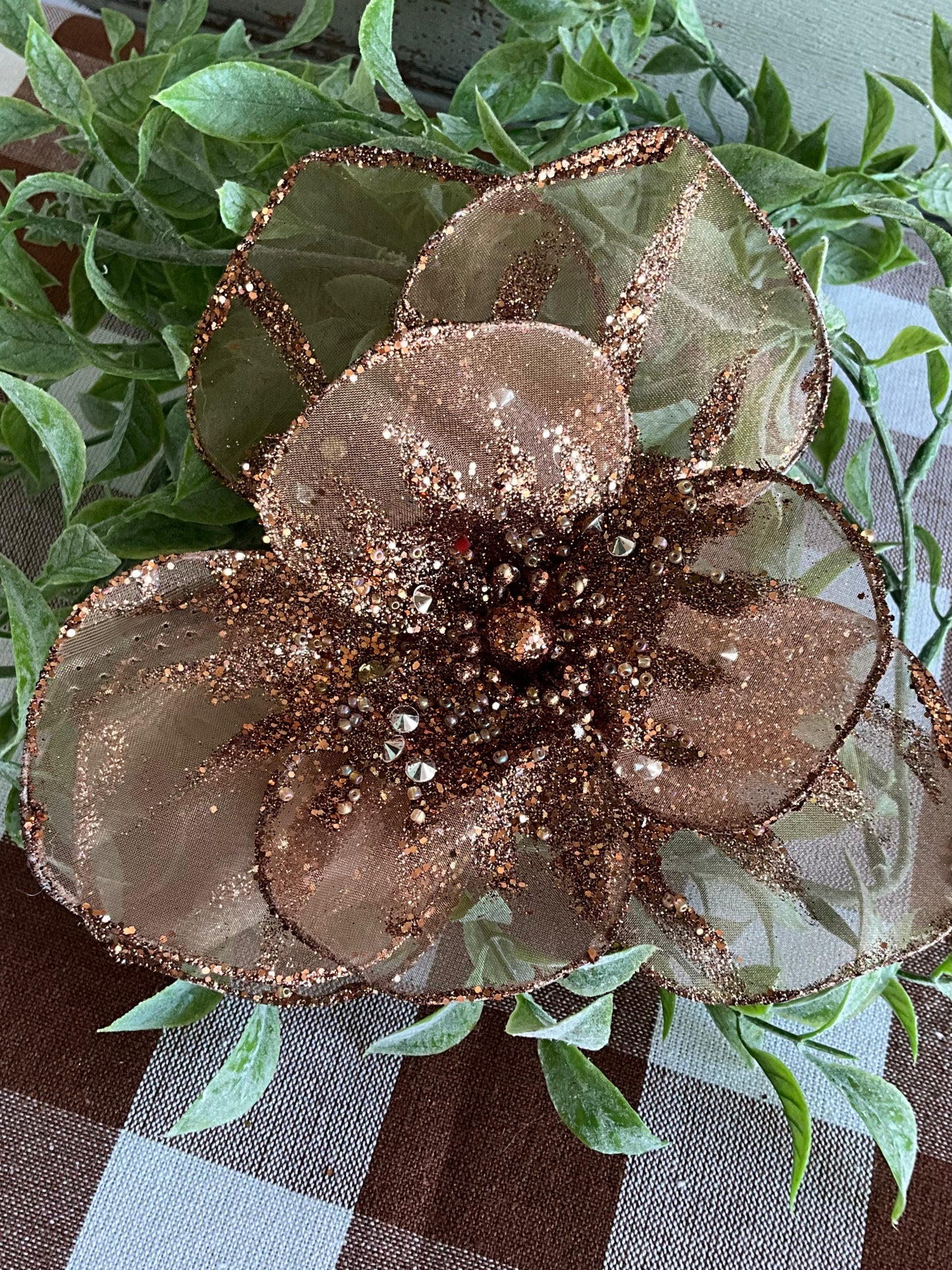 Chocolate Chiffon Flower
