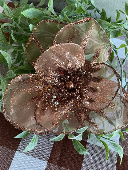 Chocolate Chiffon Flower
