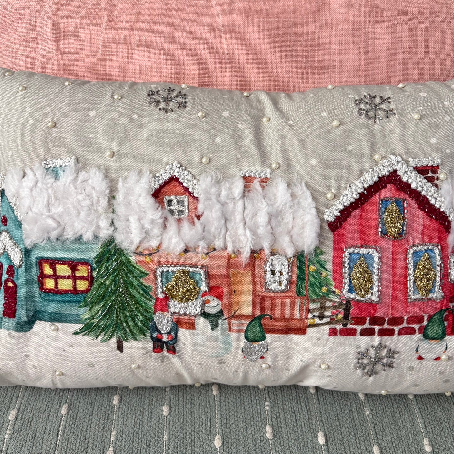 Snow Village Cushion