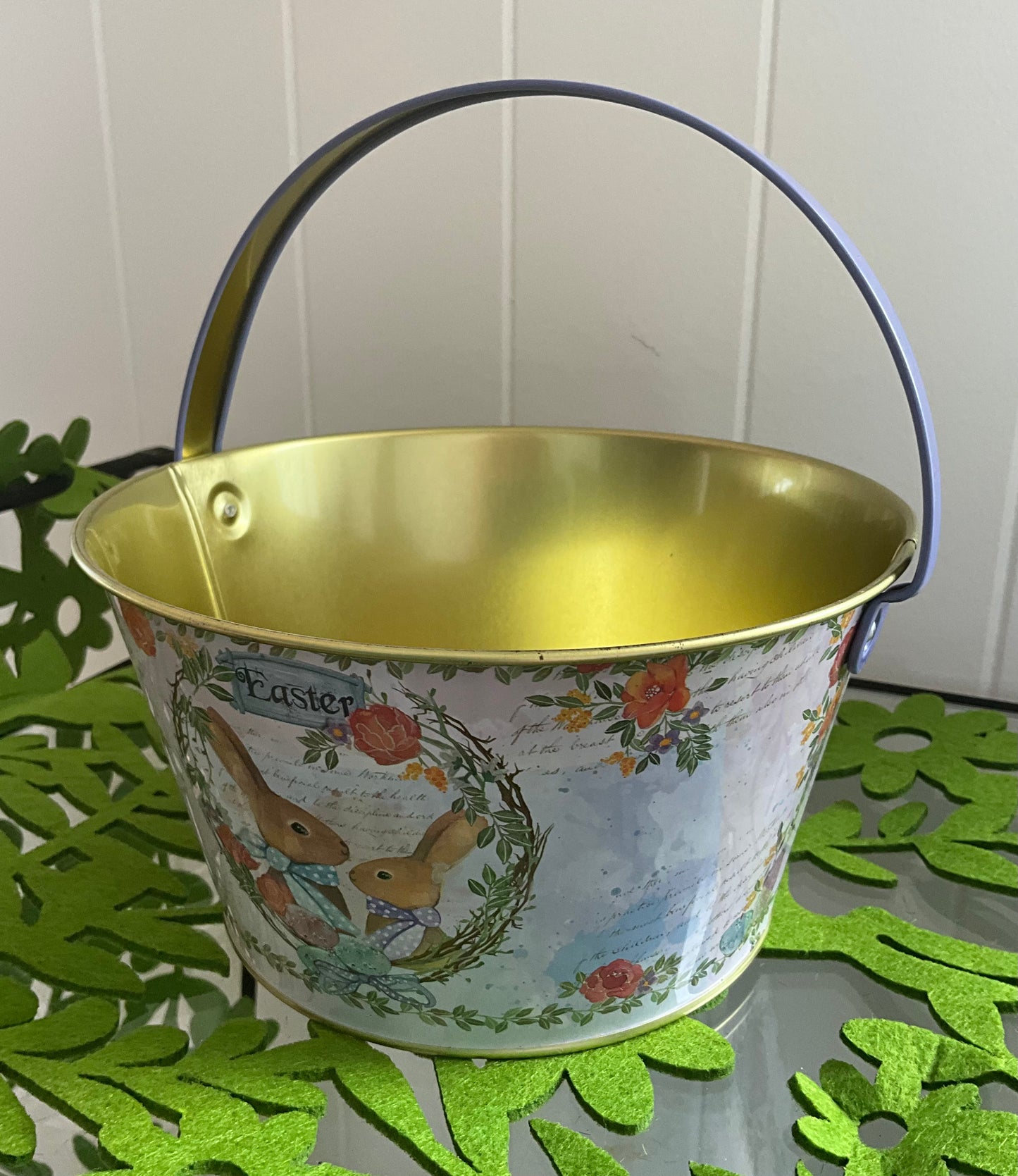 Vintage Style Pail Mauve