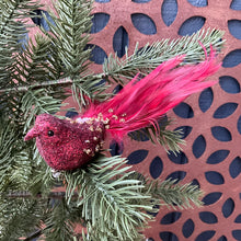 Load image into Gallery viewer, Bugle Bead Red Bird