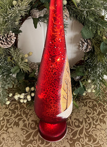 Red Glass Tree LED