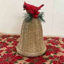 Load image into Gallery viewer, Cardinal Bird on Wicker Bell