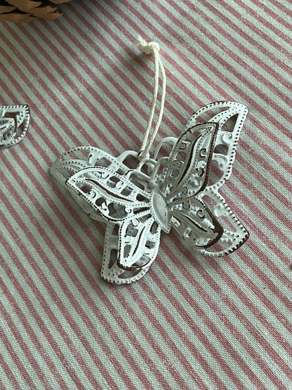 Pair White Butterflies