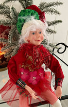 Load image into Gallery viewer, Red Girl Elf Doll