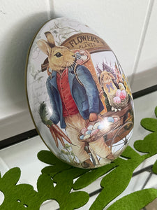 Easter Egg Shaped Tin