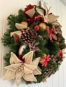 Gingerbread Floral Wreath