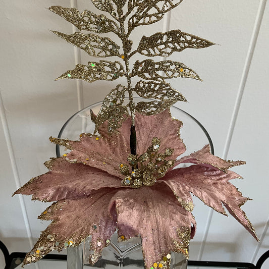 Pink Flower & Leaf