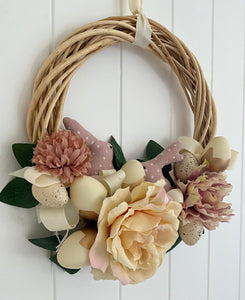 Floral Bunny Wreath