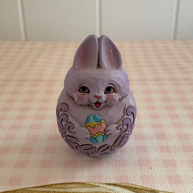 Jim Shore Bunny Egg Mauve