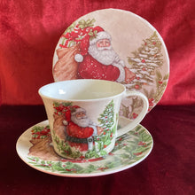 Load image into Gallery viewer, Santa Cup &amp; Saucer