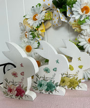 Load image into Gallery viewer, Three Wooden Bunnies