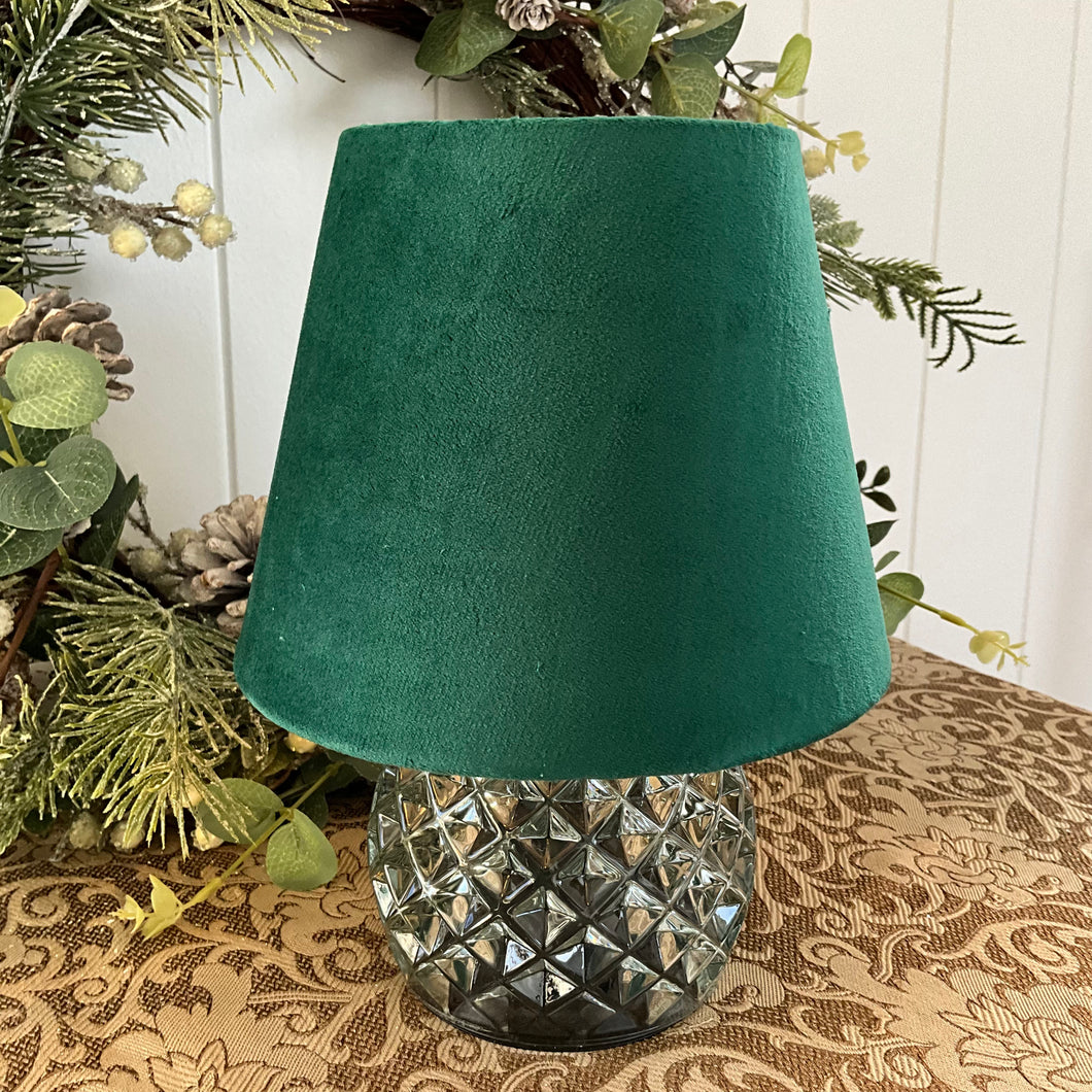 Green Velvet Lamp