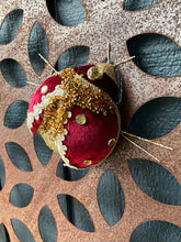 Load image into Gallery viewer, Burgundy Jewelled Beetle