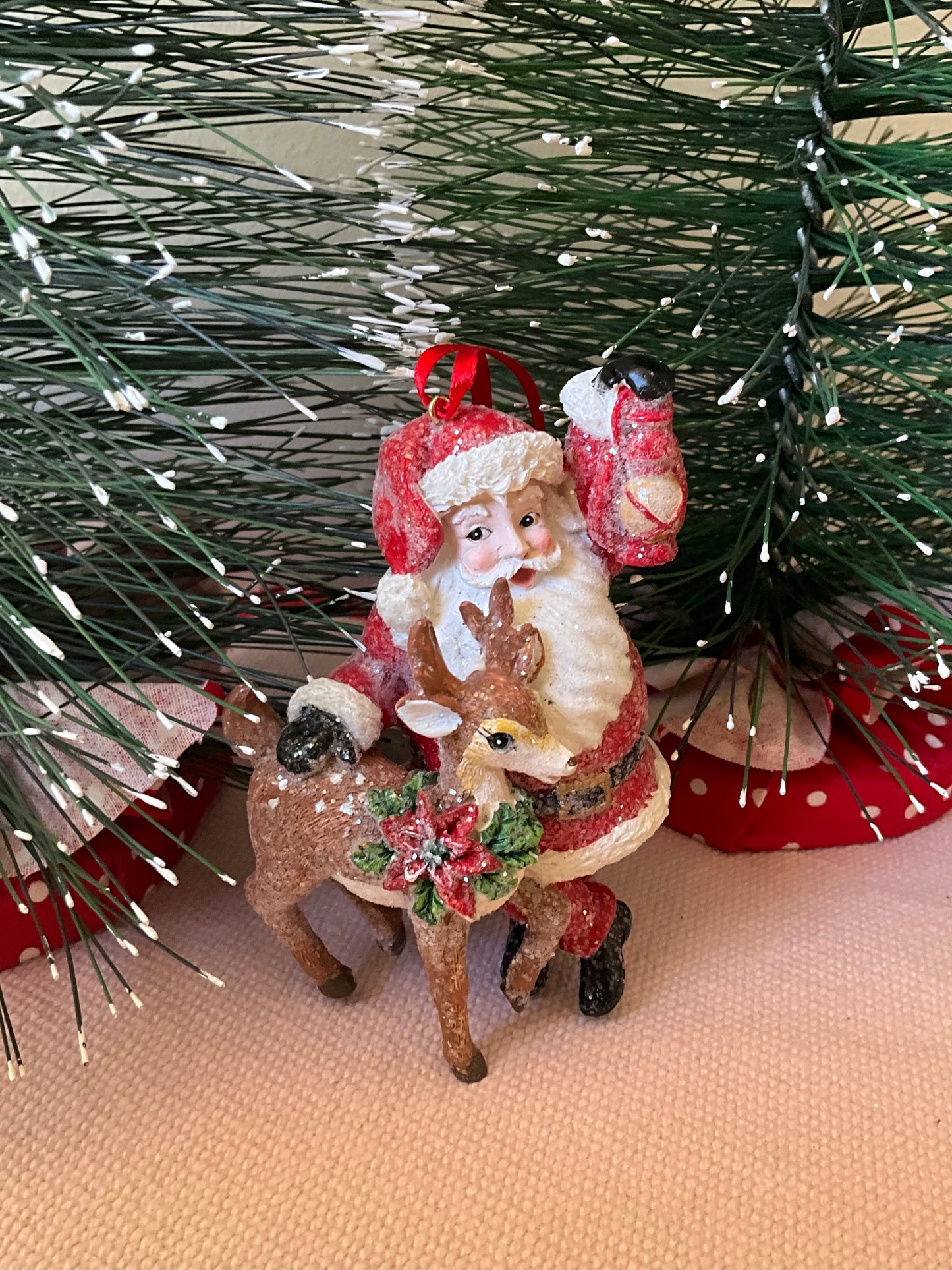 Santa Deer Deco RAZ