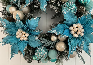 Blue Turquoise Wreath