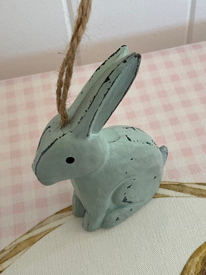 Blue Hanging Bunny