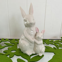 Load image into Gallery viewer, White Porcelain Bunny and