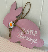 Load image into Gallery viewer, Pink Easter Bunny Plaque