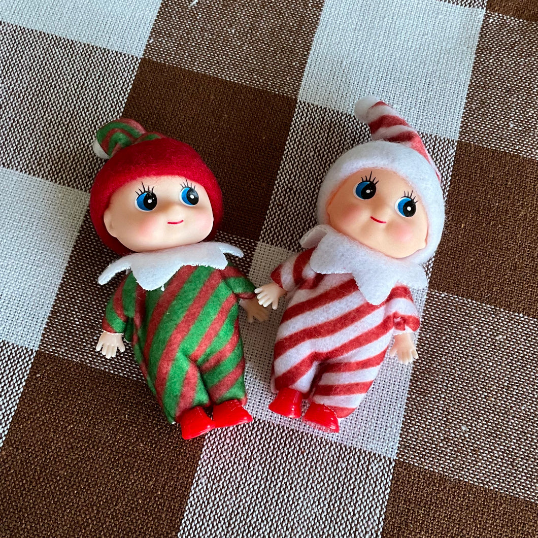 Two Mini Elf Dolls
