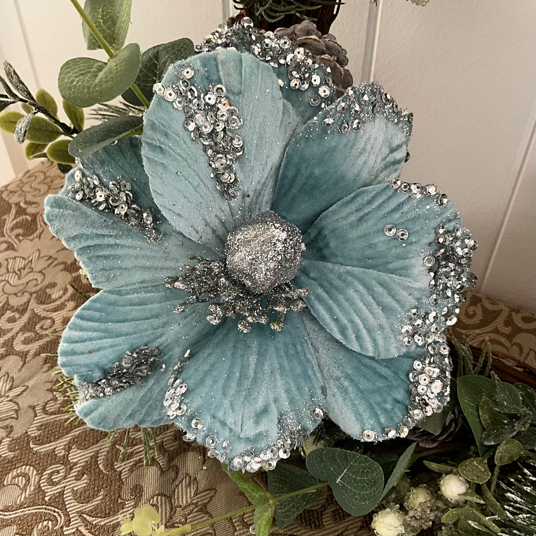 Tiffany Blue Silver Magnolia