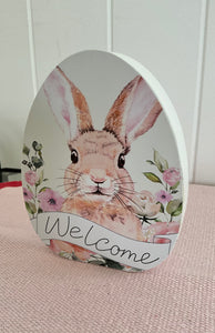 Welcome Egg Plaque