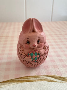 Jim Shore Bunny Egg Pink