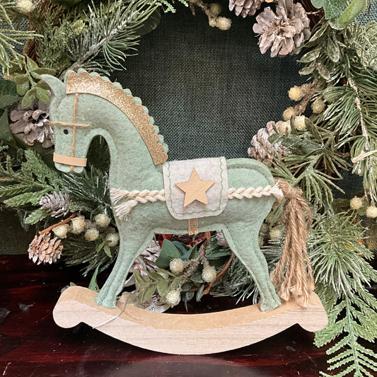 Green Rocking Horse