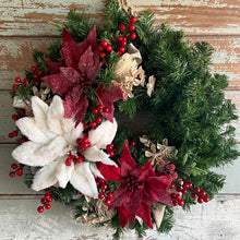 Load image into Gallery viewer, Red and White Wreath