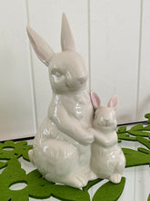 Load image into Gallery viewer, White Porcelain Bunny and