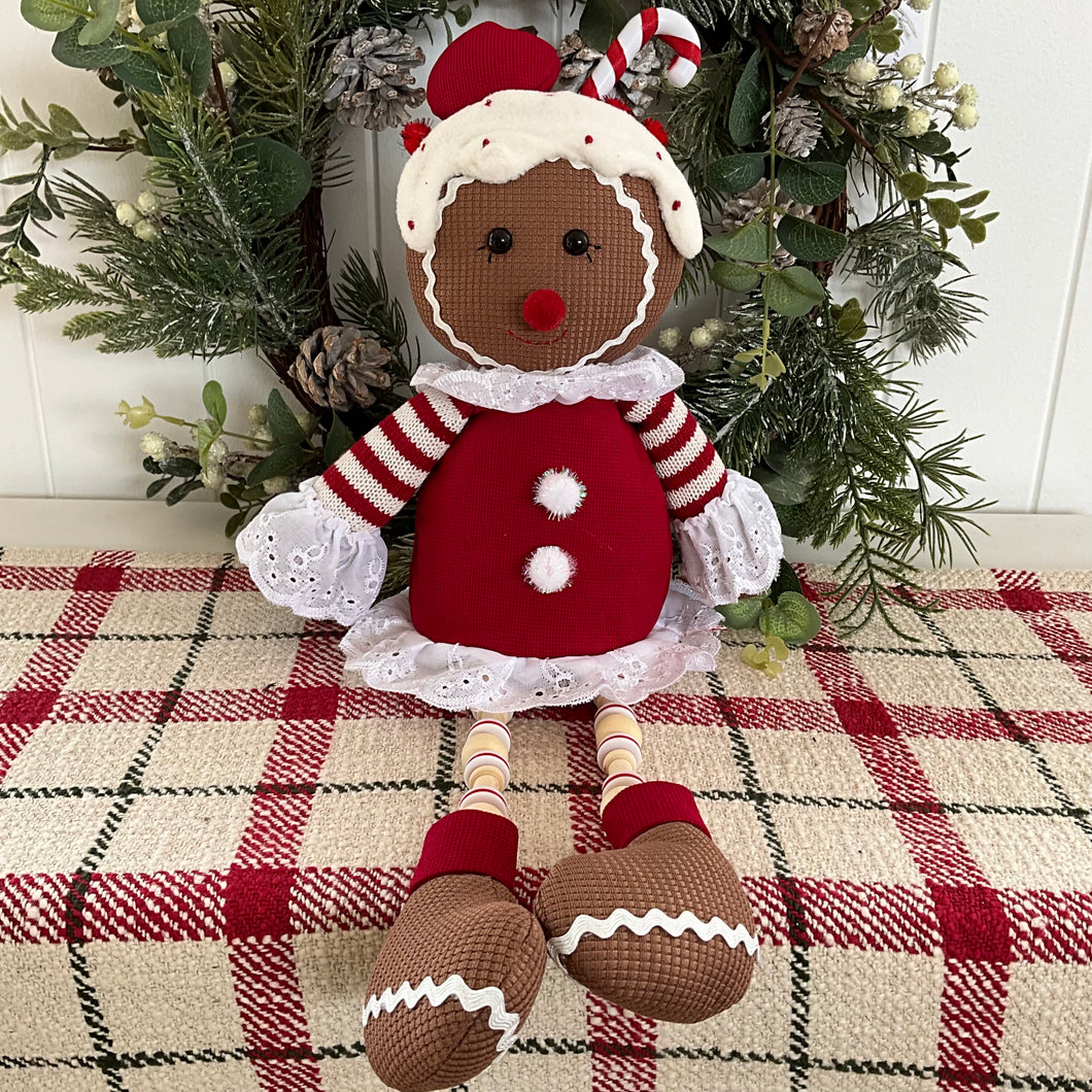 Dangle Leg Gingerbread Girl