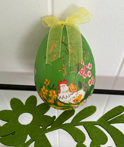 Green Paper Print Egg