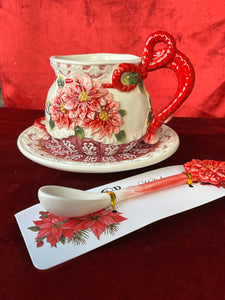 Christmas Cup & Saucer