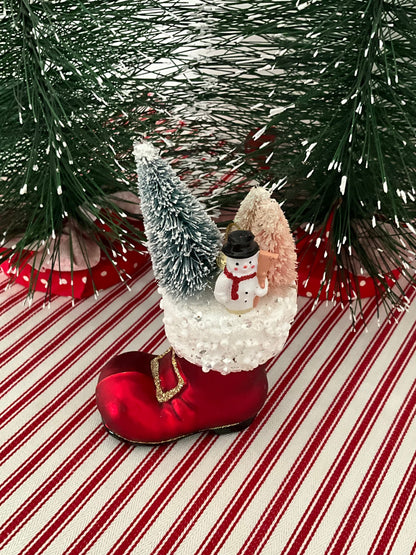 Boot With Snowman