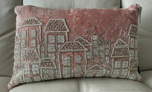 Load image into Gallery viewer, Pink Silver Beaded Pillow