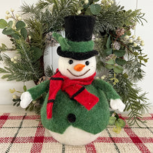 Load image into Gallery viewer, Green Jacket Snowman RAZ