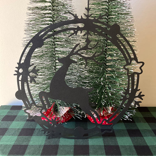 Leaping Deer Wreath