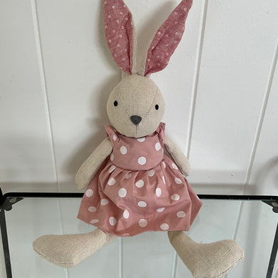 Pink Fabric Girl Bunny