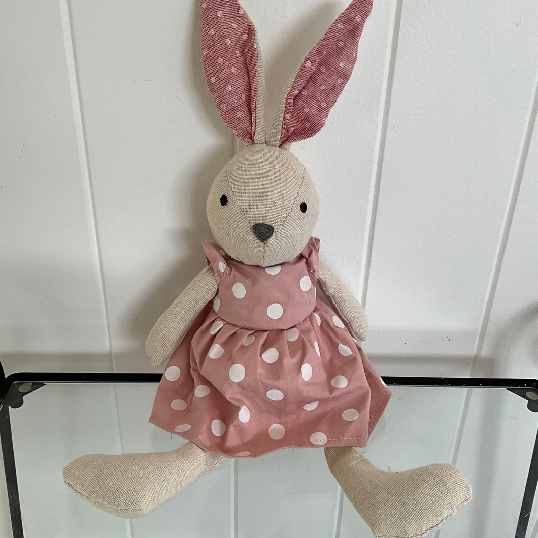 Pink Fabric Girl Bunny