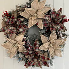 Load image into Gallery viewer, Tartan Ivory Wreath