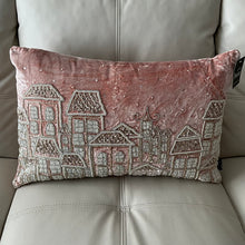 Load image into Gallery viewer, Pink Silver Beaded Pillow