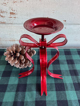 Load image into Gallery viewer, Red Bow Candle Holder