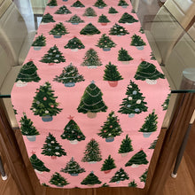 Load image into Gallery viewer, Pink Tree Table Runner