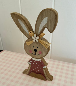 Wooden Girl Bunny